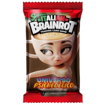 Giochi Preziosi Skifidol Italian Brainrot Trading Card Game Φακελάκι Με 7 Συλλεκτικές Κάρτες Σειρά A Psychedelic Universe - Διάφ