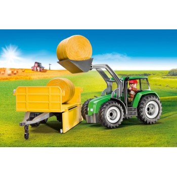 playmobil - tractor with trailer 9317 4008789093172