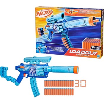 Hasbro Nerf Loadout Frostfusion Blaster and 30 N1 Darts G3157 5010996361264