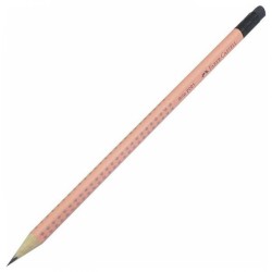 Faber-Castell Faber -castell Pencil Grip 2001 HB With Goma - Peach  100-180-444 4005400427569