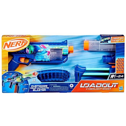 Hasbro Nerf Εκτοξευτης Loadout Cyberlight Ghost G1824 5010996347152