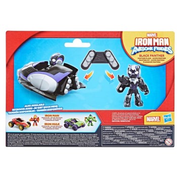 Hasbro Marvel Avengers Marvel Iron Man And His Awesome Friends Black Panther Vehicle With Figure G1257 / G1774 5010996313249