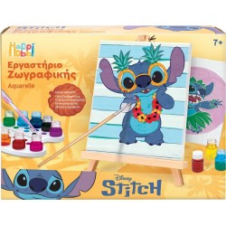 As company Happi Hobbi Happihobbi Εργαστήριο Ζωγραφικής Disney Stitch Χρώματα Ακουαρέλας Για 7+ Χρονών 1038-11048 5203068110482
