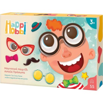 As company Happi Hobbi Happihobbi Funny Faces 55 Educational Paper Magnets for 3+ Years 1029-64079 5203068640798
