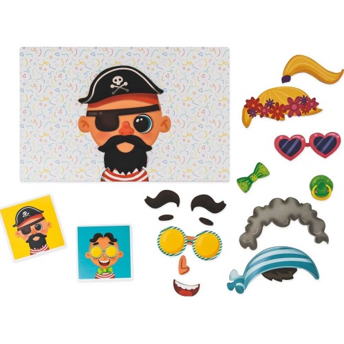 As company Happi Hobbi Happihobbi Funny Faces 55 Educational Paper Magnets for 3+ Years 1029-64079 5203068640798