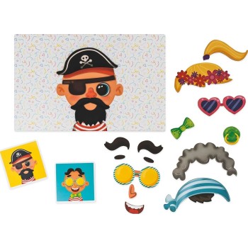 As company Happi Hobbi Happihobbi Funny Faces 55 Educational Paper Magnets for 3+ Years 1029-64079 5203068640798