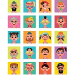 As company Happi Hobbi Happihobbi Funny Faces 55 Educational Paper Magnets for 3+ Years 1029-64079 5203068640798