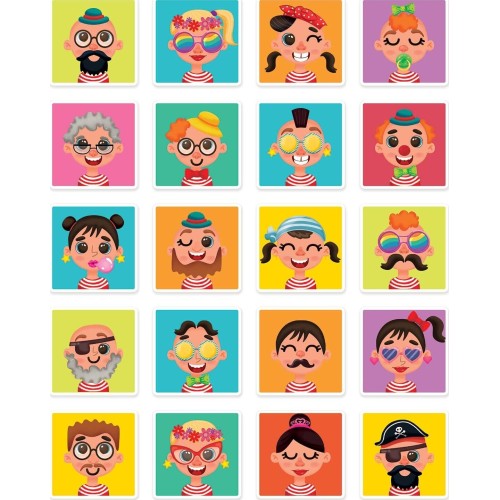 As company Happi Hobbi Happihobbi Funny Faces 55 Educational Paper Magnets for 3+ Years 1029-64079 5203068640798