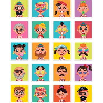 As company Happi Hobbi Happihobbi Funny Faces 55 Educational Paper Magnets for 3+ Years 1029-64079 5203068640798