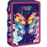 Diakakis imports Double Pencil Case 15X5X21 Must Team - Butterfly  000586319 5205698732751