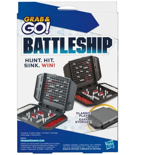 Hasbro Επιτραπεζιο Παιχνιδι Battleship Grab and go F8252 5010996163356