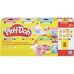 Hasbro Play-Doh Set 8 Rainbow Jars G0513 / G0691 5010996287793