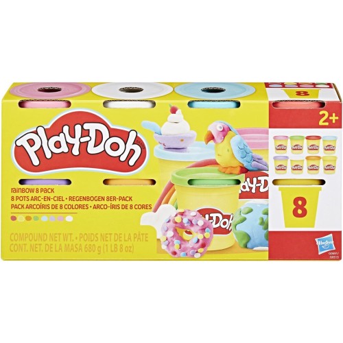 Hasbro Play-Doh Set 8 Rainbow Jars G0513 / G0691 5010996287793