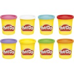 Hasbro Play-Doh Σετ 8 Βαζακια Rainbow G0513 / G0691 5010996287793
