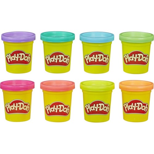 Hasbro Play-Doh Σετ 8 Βαζακια Vibrant G0513 / G0692 5010996287809