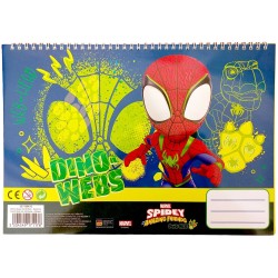 GIM Spiderman  Μπλοκ Ζωγραφικής 23X33 40Φ+Stic.Spidey Dino Webs 337-09416 5204549171176