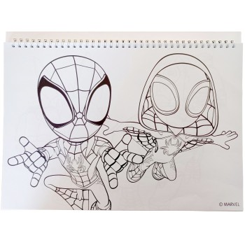 GIM Spiderman  Μπλοκ Ζωγραφικής 23X33 40Φ+Stic.Spidey Dino Webs 337-09416 5204549171176