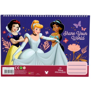 GIM Disney Princess  Μπλοκ Ζωγραφικής 23X33 40Φ+Stic.Princess Create Your World 331-56416 5204549171060