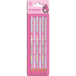 Diakakis imports Hello Kitty Μολύβι Με Γόμα Σε Blister MY MELODY 6Τem 000490133 5205698744525