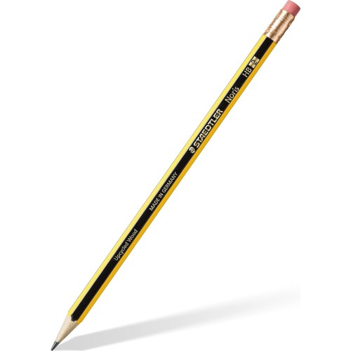 STAEDTLER 122-2BK3DA Noris Graphite Pencil - HB  ( 3 Μολύβια Με Γόμα) 122-2BK3DA 4007817122006