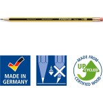 STAEDTLER 122-2BK3DA Noris Graphite Pencil - HB  ( 3 Μολύβια Με Γόμα) 122-2BK3DA 4007817122006