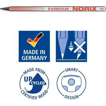 staedtler hb drawing pencils - for sketching and writing - norix - includes 181 SBK2-2 4007817169193