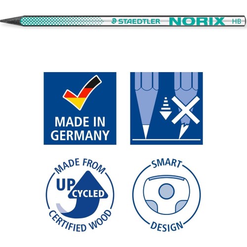staedtler hb drawing pencils - for sketching and writing - norix - includes 181 SBK2-3 4007817169209