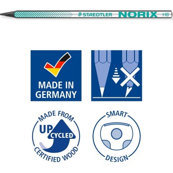 staedtler hb drawing pencils - for sketching and writing - norix - includes 181 SBK2-3 4007817169209