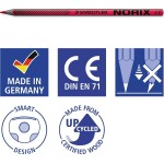 STAEDTLER  Norix Ξυλομπογιές 12 Χρωμάτων - 12 Ανάμεικτα Χρώματα - Πακέτο 12 186 C12 4007817167618