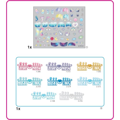 Epoch Aquabeads Stars & Unicorns Nail Refill Kit 35060 5054131350607