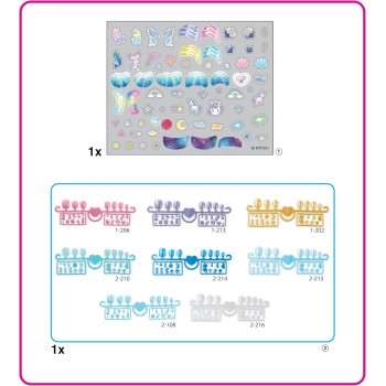Epoch Aquabeads Stars & Unicorns Nail Refill Kit 35060 5054131350607