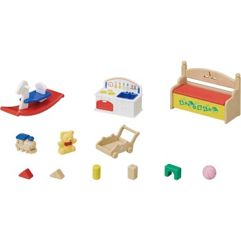 Epoch Sylvanian Families Baby's Toy Box Snow Rabbit & Panda Babies 5709 5054131057094