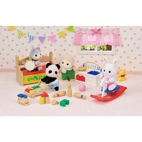 Epoch Sylvanian Families Baby's Toy Box Snow Rabbit & Panda Babies 5709 5054131057094