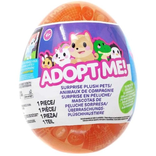 Jazwares Adopt Me! Plush Animal 12.5Cm. In Surprise Egg Series 4 - Various Plans (Jwa00001 -W02) JWA00001 191726728986