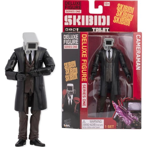 As company Skibidi Toilet Deluxe Figure Cameraman, Collectible Figures, Officially Lic 1013-13800 810054666929