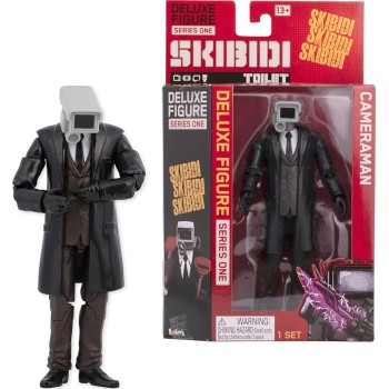 As company Skibidi Toilet Deluxe Figure Cameraman, Collectible Figures, Officially Lic 1013-13800 810054666929