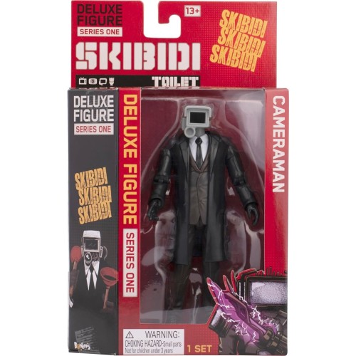 As company Skibidi Toilet Deluxe Figure Cameraman, Collectible Figures, Officially Lic 1013-13800 810054666929