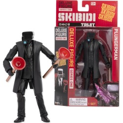 As company Skibidi Toilet Deluxe Figure Plungerman, Collectible Figures, Officially 1013-13800 810054666950