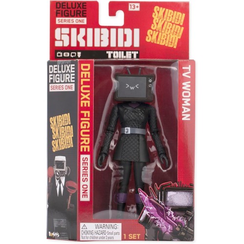 As company Skibidi Toilet Toilet Deluxe 6 Inch Figure, TV Woman Collectible Figure, Officially Licensed Toilet Merch 1013-13800 