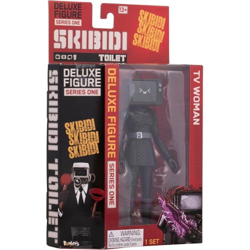 As company Skibidi Toilet Toilet Deluxe 6 Inch Figure, TV Woman Collectible Figure, Officially Licensed Toilet Merch 1013-13800 