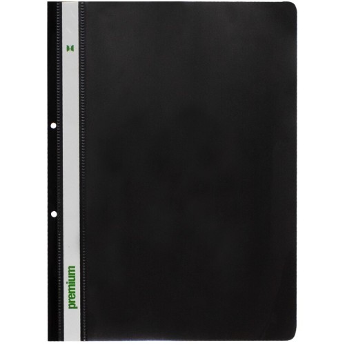 A&G PAPER A4 Folder With Foil & Holes Black A&G 25958 25958 5205616259582