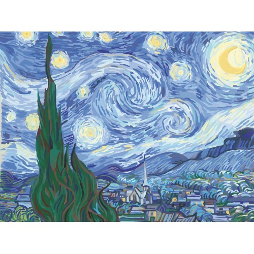 Ravensburger Παιχν. κατασκευή creart canvas van gogh 23915 4005556239153
