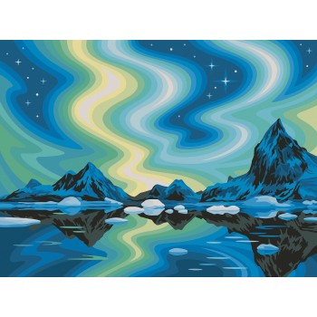Ravensburger Παιχν. κατασκευή creart canvas βόρειο σέλας 23907 4005556239078