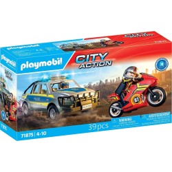 Playmobil City Action Αστυνομικό Όχημα Pickup Και Μοτοσυκλέτα 71875 4008789718754