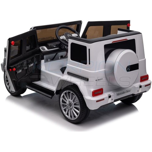 Skorpion Wheels Ηλεκτροκίνητο Αυτοκίνητο Mercedes G500 Original License 12V - Λευκό 5246065A 5202200078796
