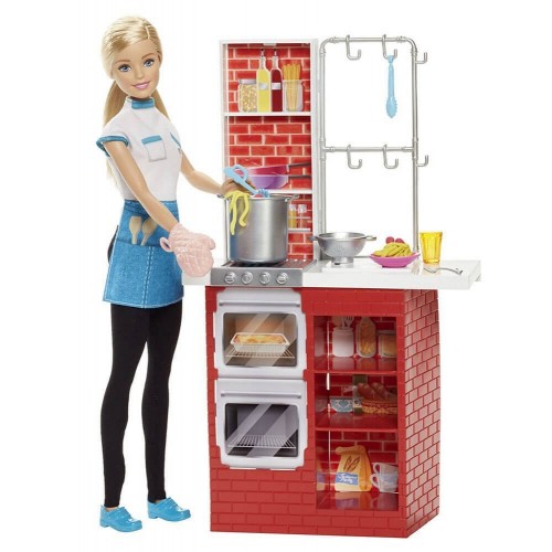 Mattel Barbie Σεφ Ιταλικής Κουζίνας DMC36 887961274356