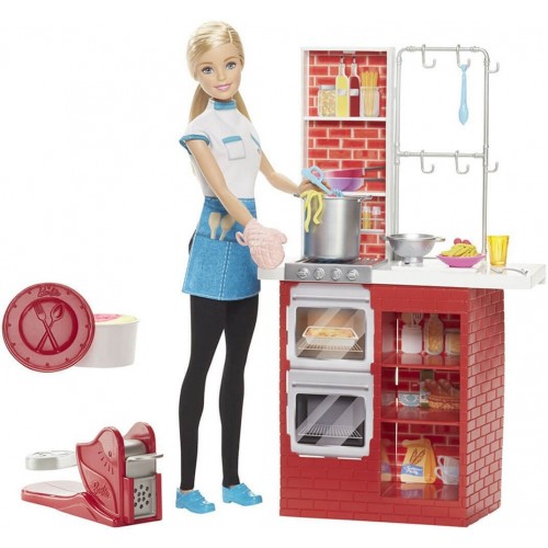 Mattel Barbie Σεφ Ιταλικής Κουζίνας DMC36 887961274356