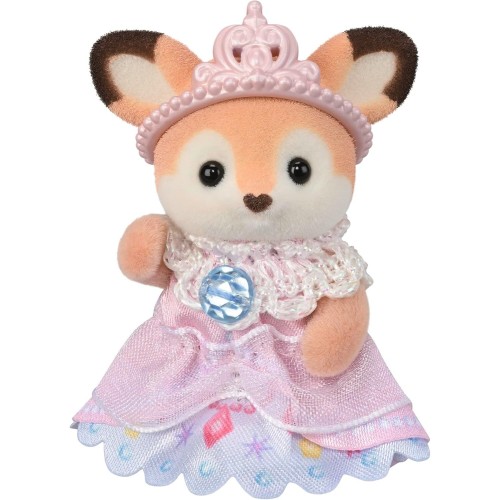 Epoch Sylvanian Families - 5818 Baby Princess Games, game set with animal figure, velvety animal figures, milk bunny, silk cat, 