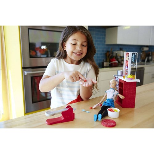 Mattel Barbie Σεφ Ιταλικής Κουζίνας DMC36 887961274356