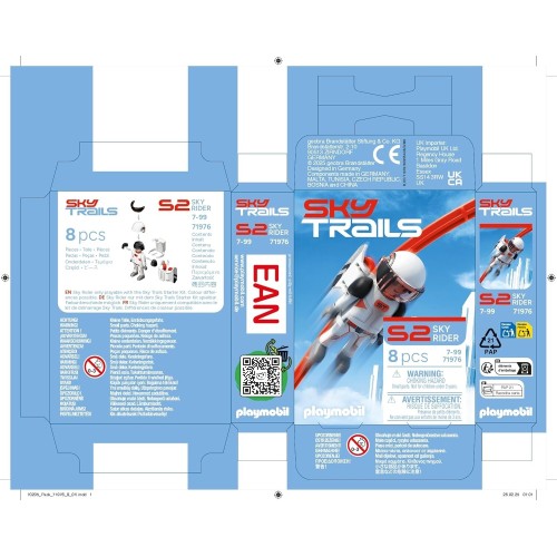 Playmobil Sky Trails | Sky Rider | Action Figure Extension Element For More Racing 71976 4008789719768